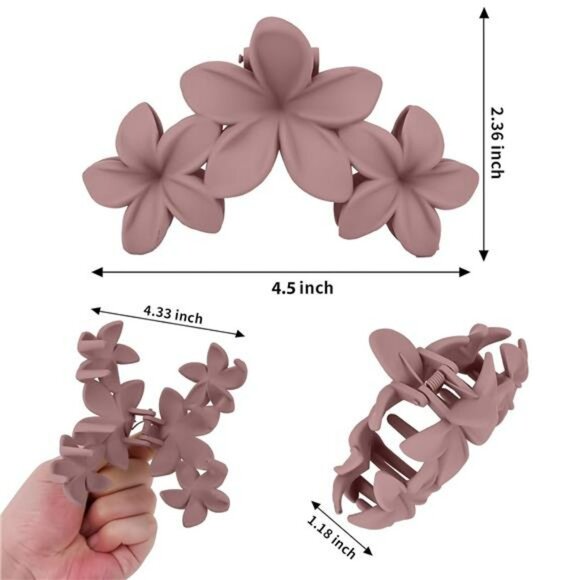 Large non slip claw hair clips set strong hold for thick hair women girls - Picture 2 of 7